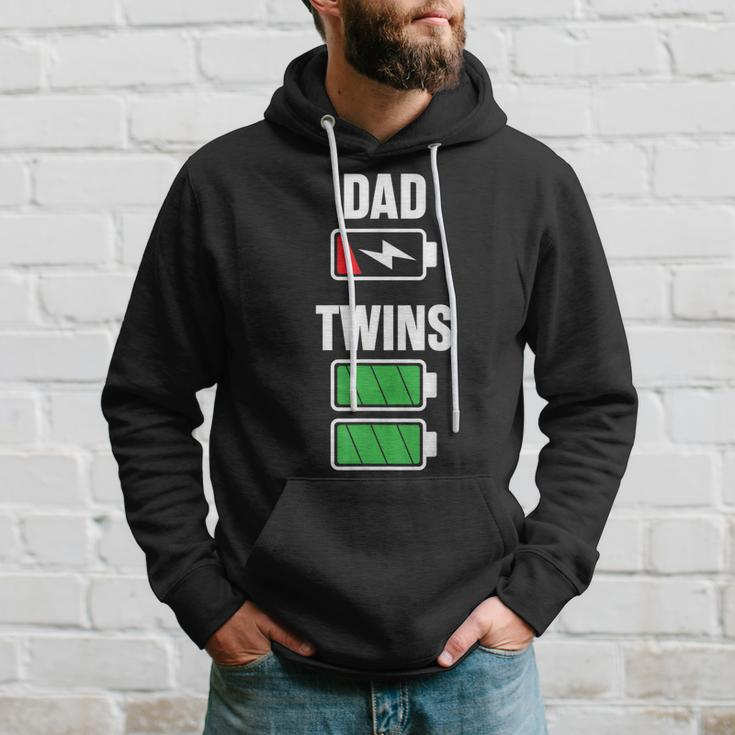 Mens Funny Dad Fathers Day Birthday Twins Twin Dad Hoodie Gifts for Him