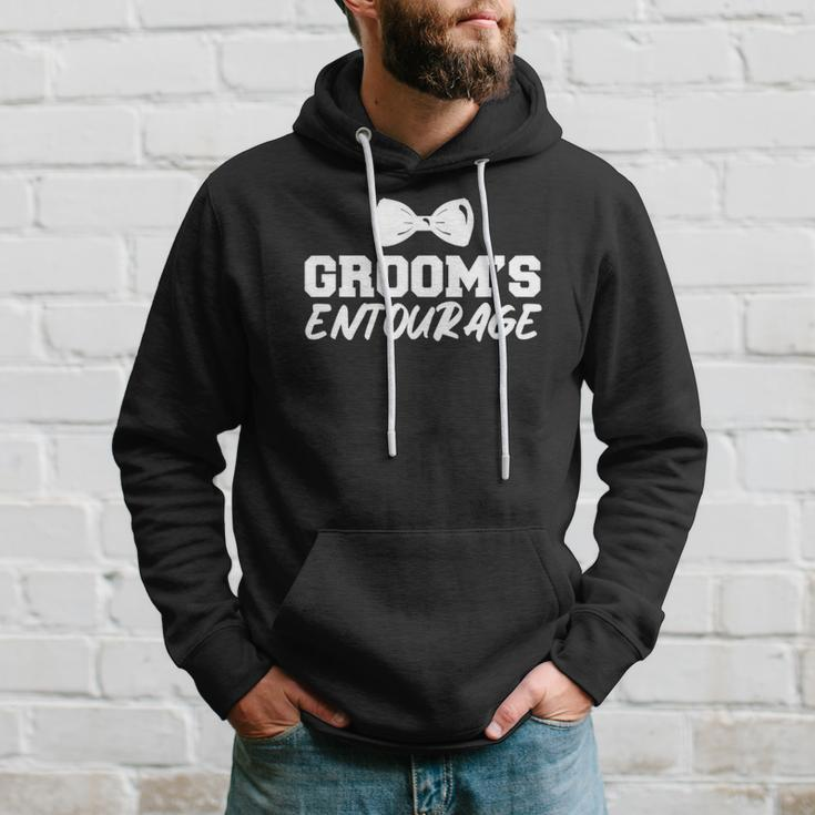 Mens Grooms Entourage Bachelor Stag Party Hoodie Gifts for Him