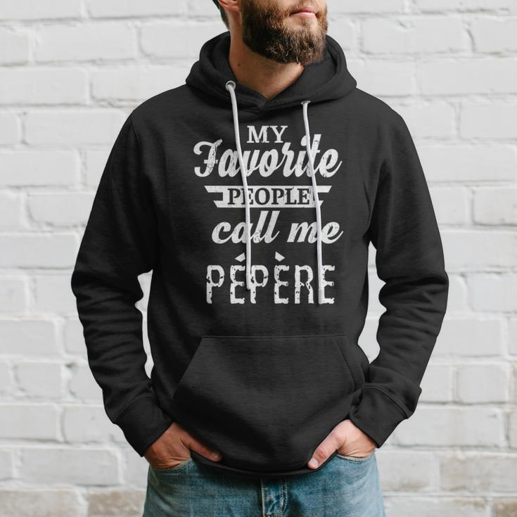 Mens My Favorite People Call Me Pépère French Grandpa Hoodie Gifts for Him