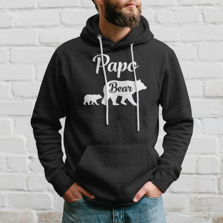 Mens Papo Bear Funny Gift Hoodie Gifts for Him