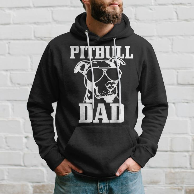 Mens Pitbull Dad Funny Dog Pitbull Sunglasses Fathers Day Pitbull Hoodie Gifts for Him