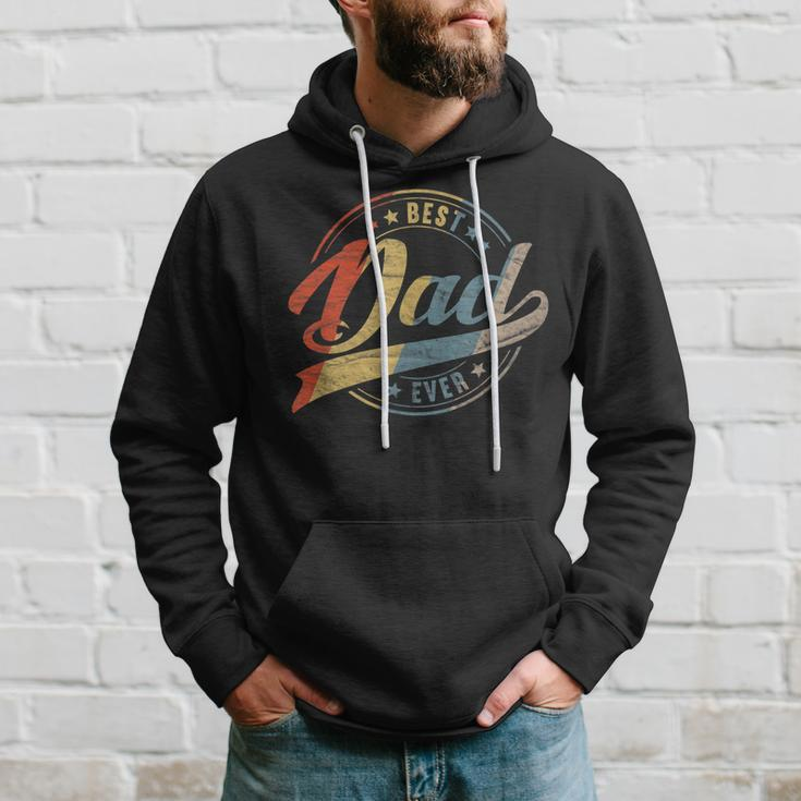 Mens Retro Vintage Best Dad Ever Father Daddy Fathers Day Gift Hoodie Gifts for Him
