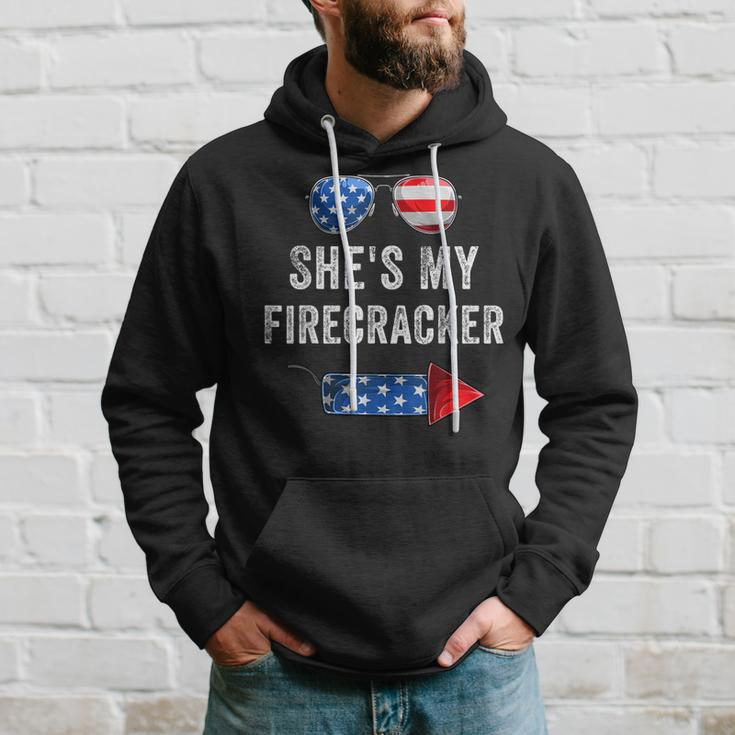 Mens Shes My Firecracker His And Hers 4Th July Matching Couples Hoodie Gifts for Him