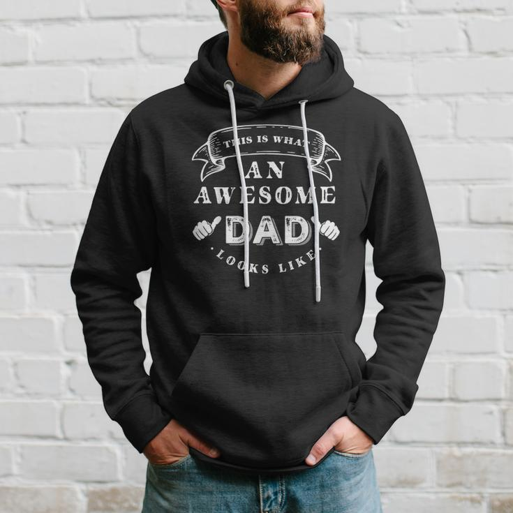 Mens This Is What An Awesome Dad Looks Like Hoodie Gifts for Him