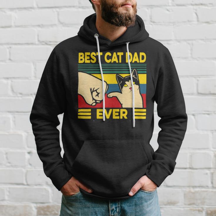 Mens Vintage Best Cat Dad Ever Bump Fit 240 Shirt Hoodie Gifts for Him