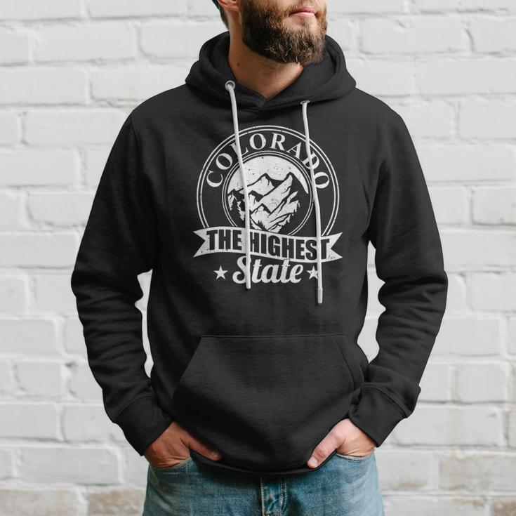 Mountain Outdoor Colorado The Highest State Hoodie Gifts for Him