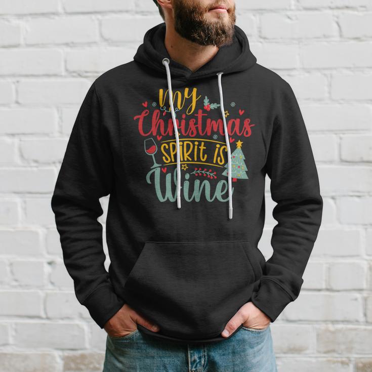 My Christmas Spirit Is Wine Funny 555 Shirt Hoodie Gifts for Him