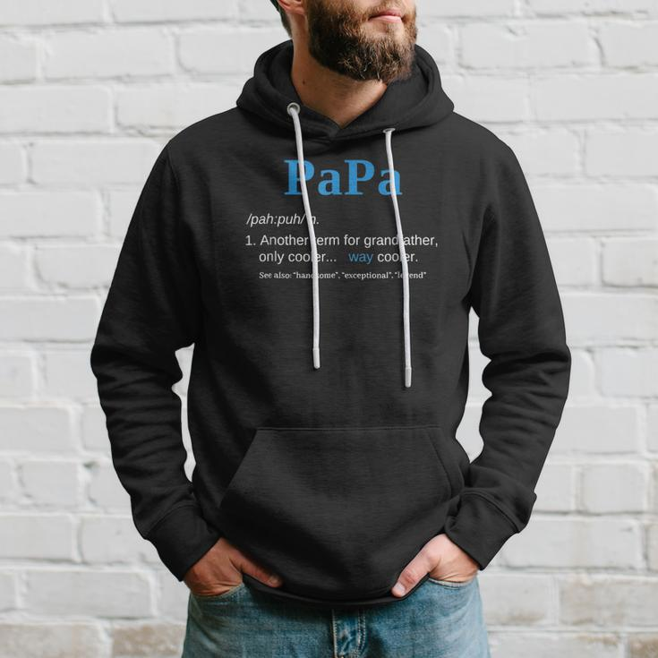 Papa Like A Grandfather Only Cooler Definition Gift Classic Hoodie Gifts for Him