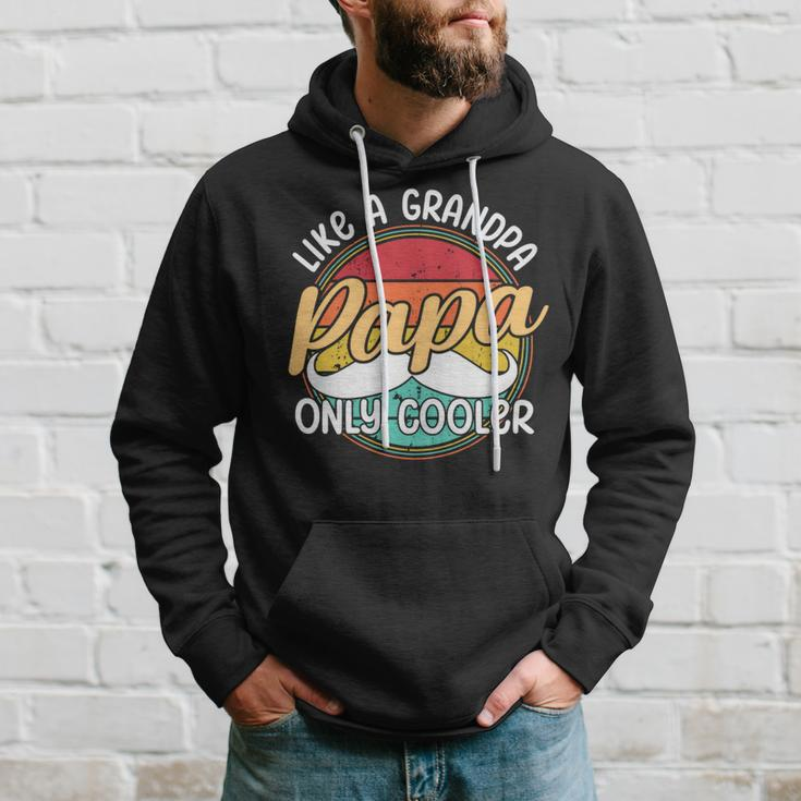 Papa Like A Grandpa Only Cooler Funny Quote For Fathers Day Hoodie Gifts for Him