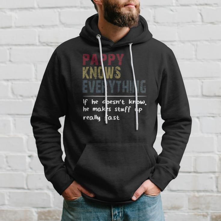Pappy Knows Everything If He Doesnt Know Fathers Day Hoodie Gifts for Him