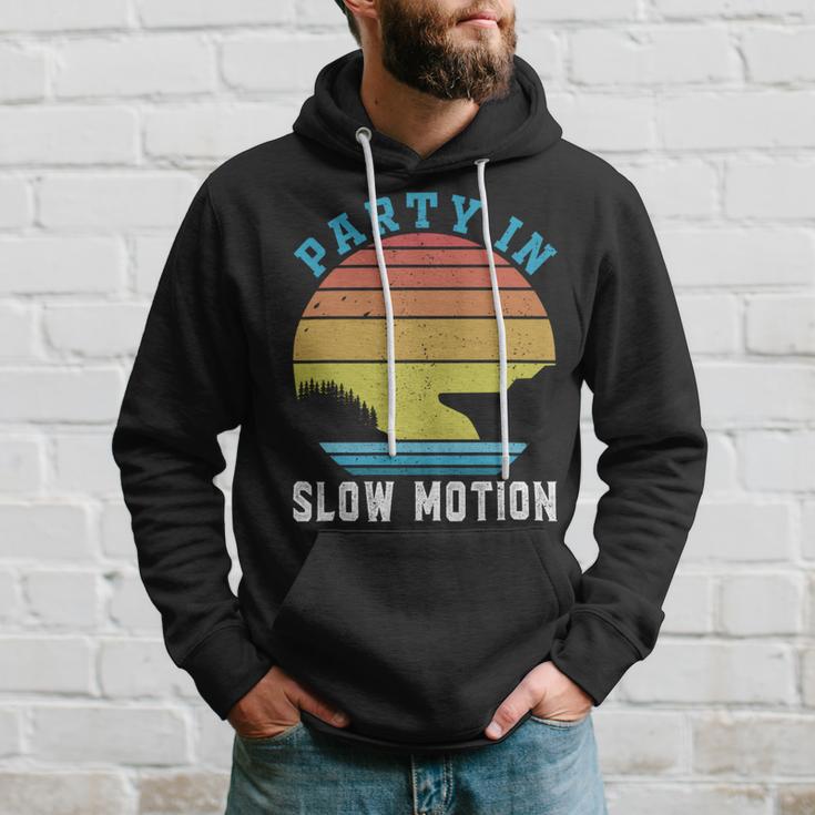 Party In Slow Motion Vintage Funny Boating Boating Gifts Hoodie Gifts for Him