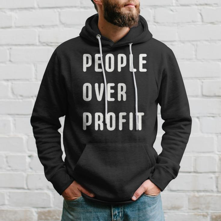 People Over Profit Anti Capitalism Protest Raglan Baseball Tee Hoodie Gifts for Him