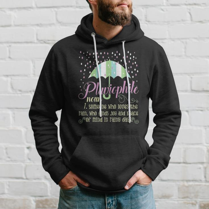 Pluviophile Definition Rainy Days And Rain Lover Hoodie Gifts for Him