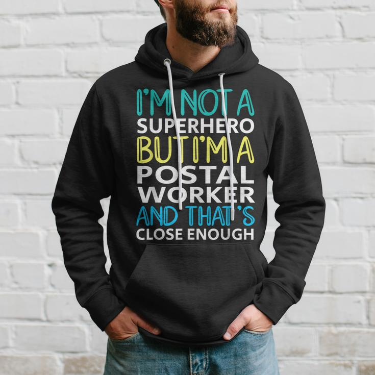 Postal Worker Superhero Mail Carrier Post Office Hoodie Gifts for Him