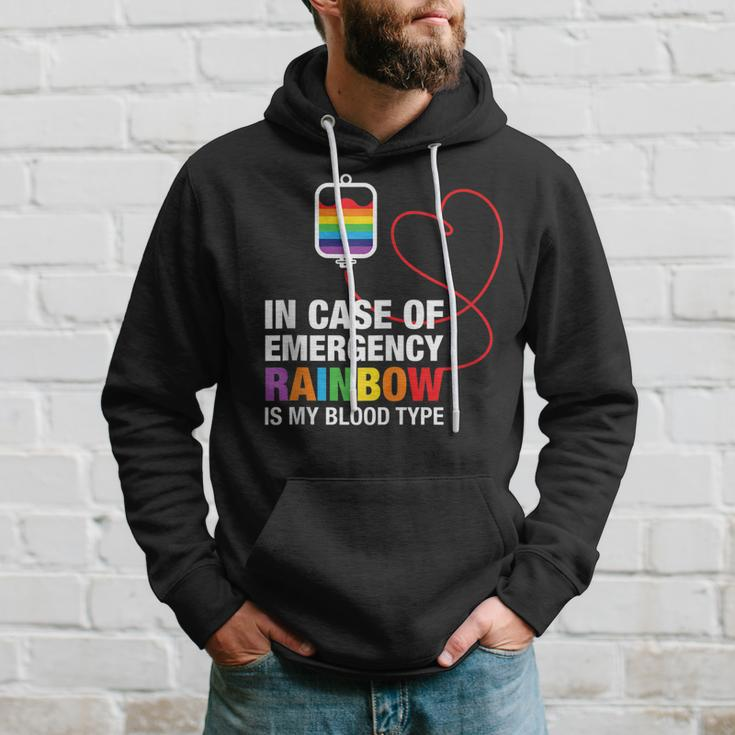 Pride Month Rainbow Is My Blood Type Lgbt Flag Hoodie Gifts for Him
