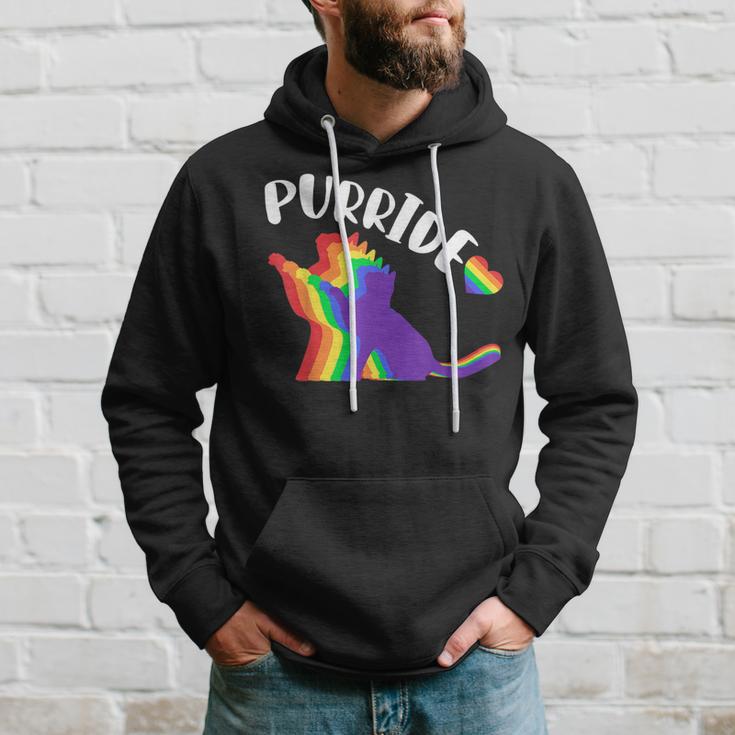 Purride Gay Pride Cat Pride Cat Cat Lgbtq Hoodie Gifts for Him