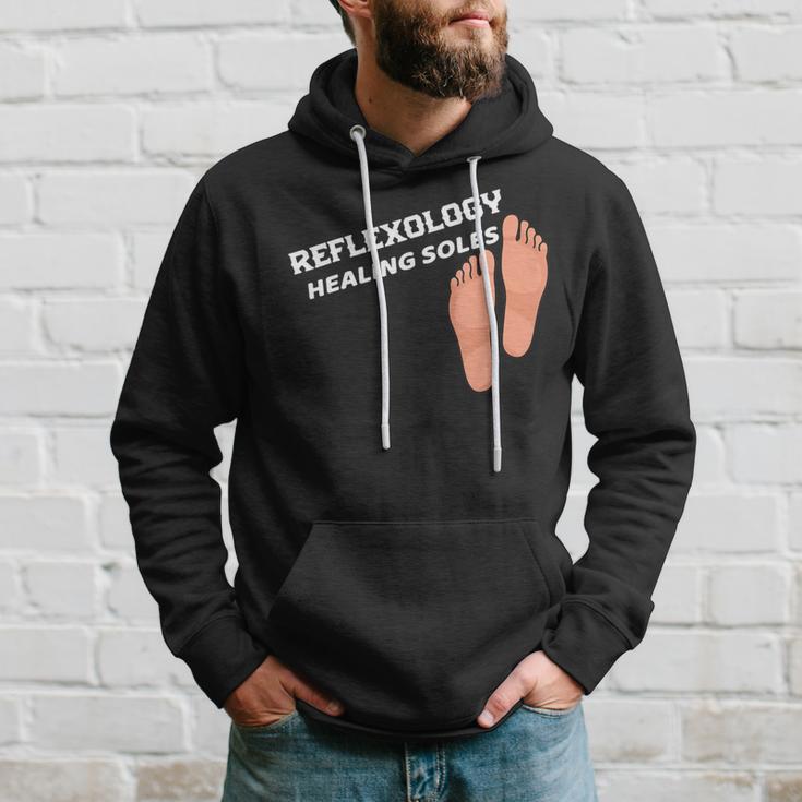 Reflexology Massage Therapist Reflexology Healing Soles Hoodie Gifts for Him