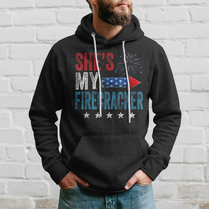 Shes My Firecracker His And Hers 4Th July Vintage Gift Hoodie Gifts for Him