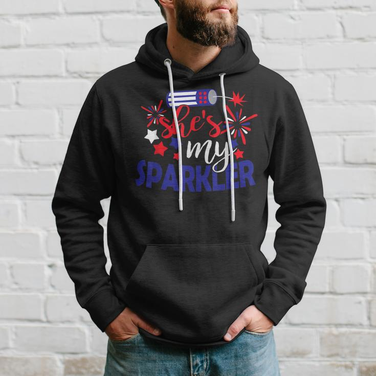 Shes My Sparkler 4Th Of July Matching Couples Hoodie Gifts for Him