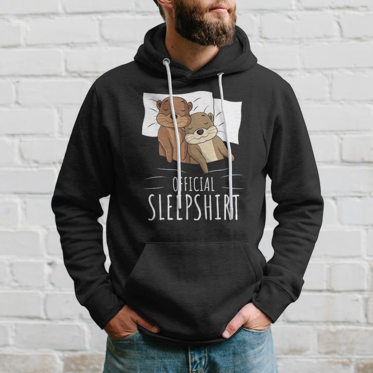 Sleeping Sea Otter Lover Napping Official Sleep Hoodie Gifts for Him