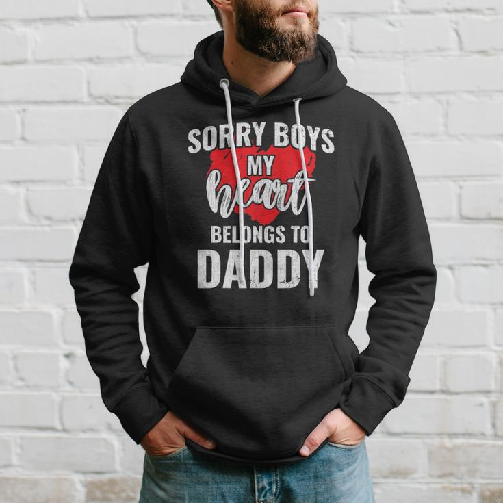 Sorry Boys My Heart Belongs To Daddy Kids Valentines Gift Hoodie Gifts for Him