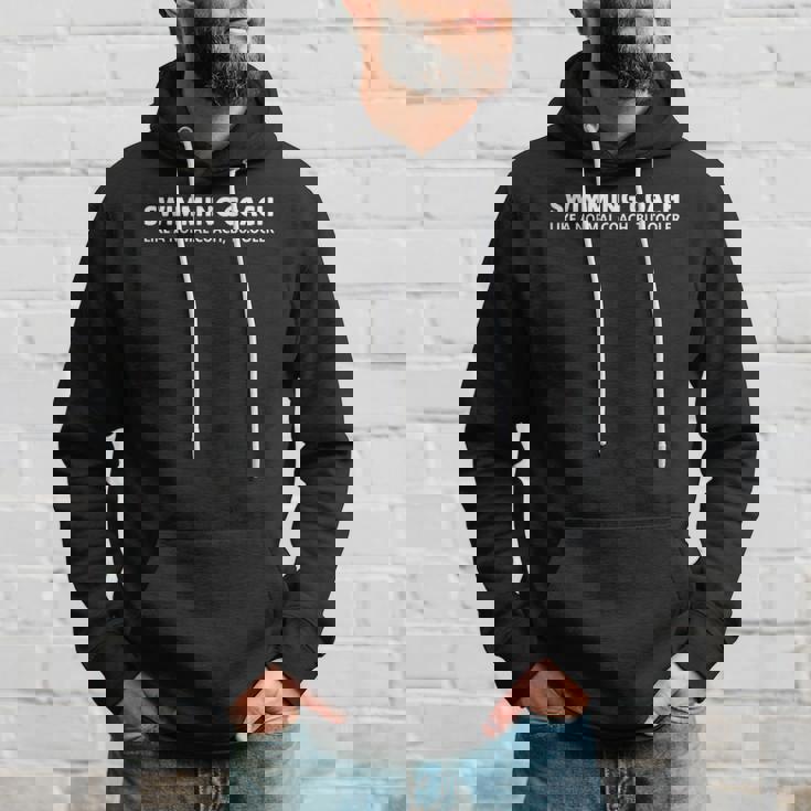 Swimming Coach Funny Swim Coach Hoodie Gifts for Him