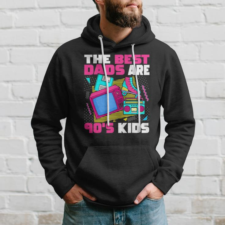 The Best Dads Are 90S Kids 90S Aesthetic Dad Nostalgia Hoodie Gifts for Him