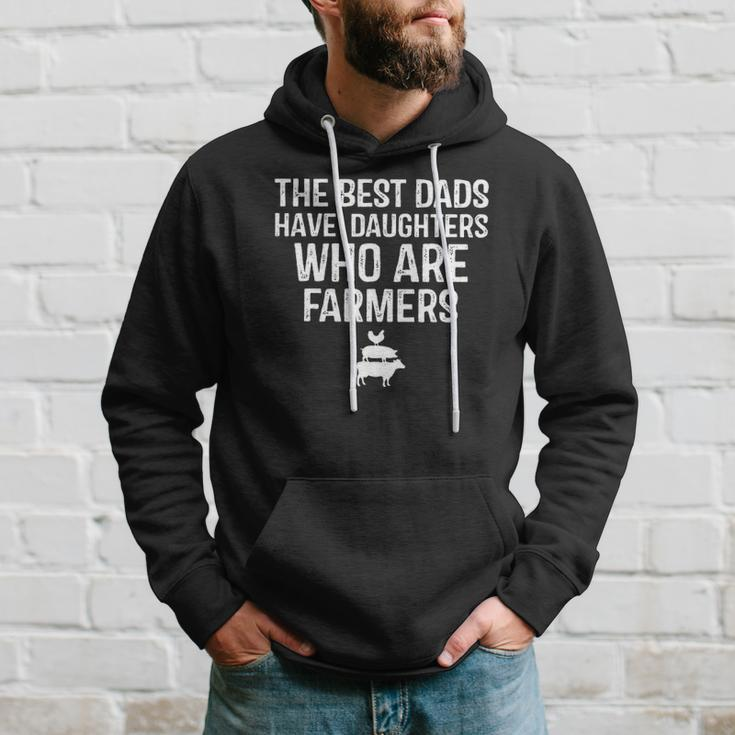 The Best Dads Have Daughters Who Are Farmers Hoodie Gifts for Him