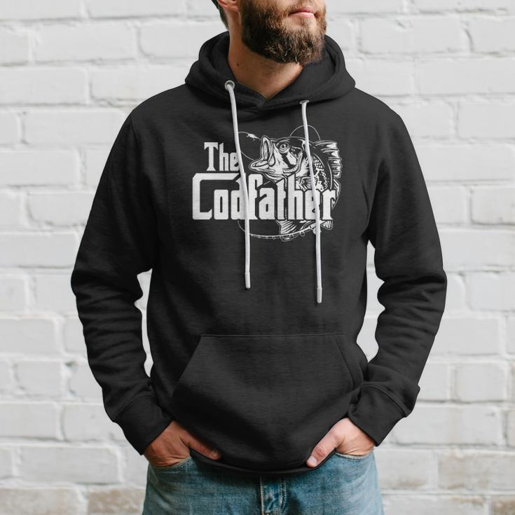 The Codfather Cod Fish Catcher Fishing Daddy Dad Father Papa Hoodie Gifts for Him