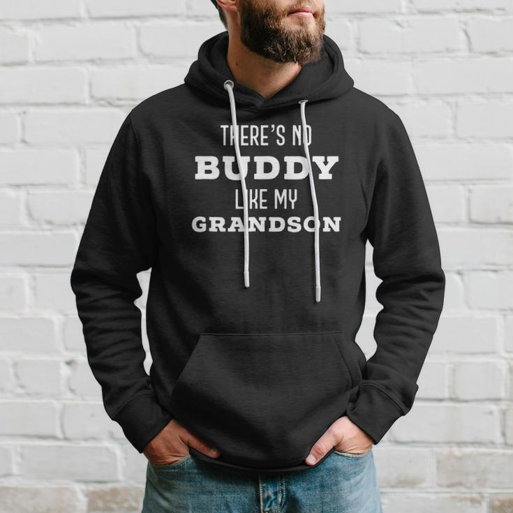 Theres No Buddy Like My Grandson Matching Grandpa Hoodie Gifts for Him