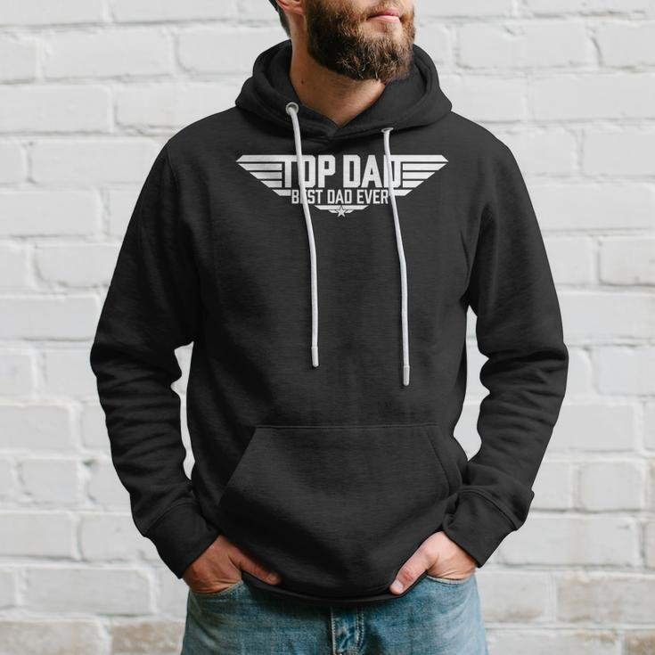 Top Dad Best Dad Ever Top Movie Gun Fathers Day Birthday Hoodie Gifts for Him
