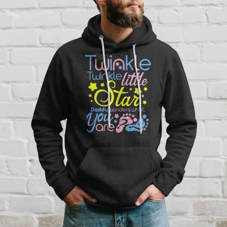 Twinkle Little Star Daddy Wonders What You Are Gender Reveal Hoodie Gifts for Him