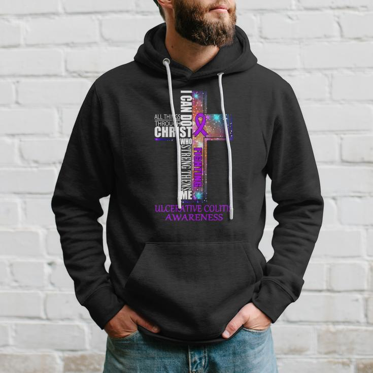 Ulcerative Colitis Awareness Christian Gift Hoodie Gifts for Him
