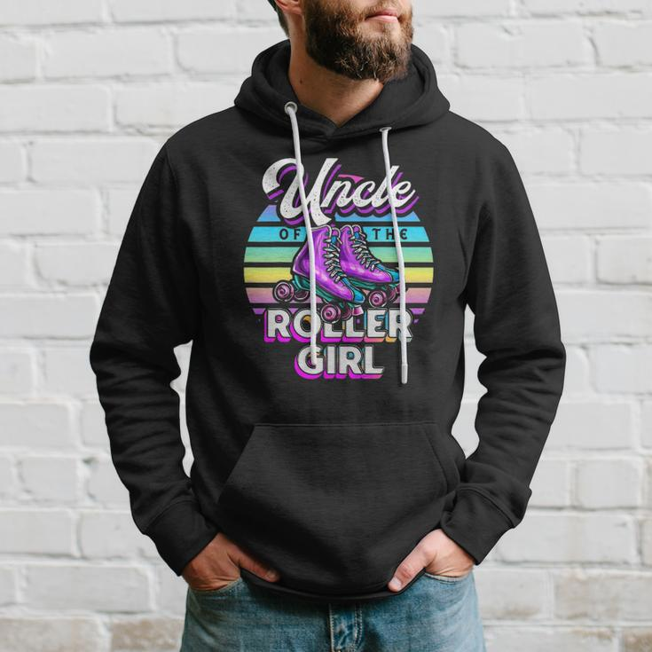 Uncle Of Roller Girl Roller Skating Birthday Matching Family Hoodie Gifts for Him