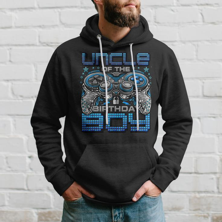 Uncle Of The Birthday Boy Video Gamer Birthday Party Family Hoodie Gifts for Him