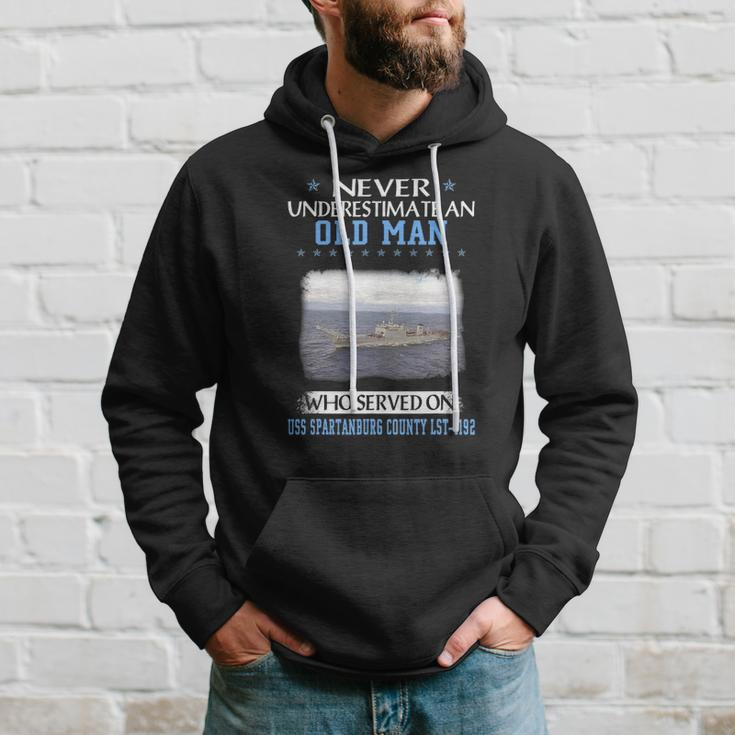 Uss Spartanburg County Lst-1192 Veterans Day Father Day Gift Hoodie Gifts for Him