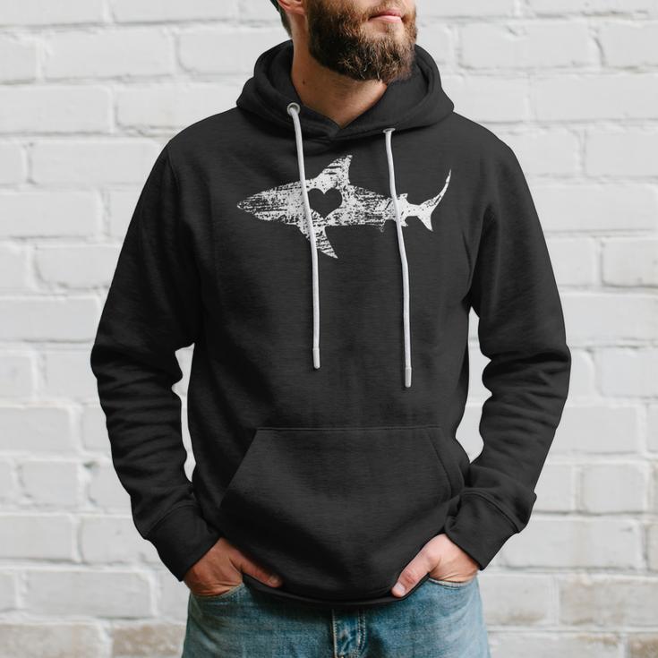 Vintage Shark Silhouette Hammerhead Shark Tiger Shark Heart 158 Trending Shirt Hoodie Gifts for Him