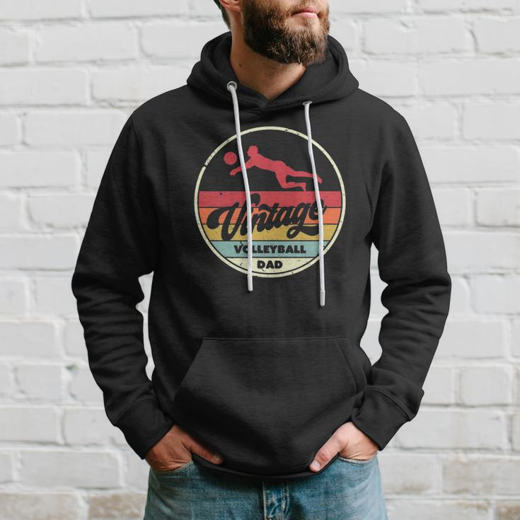 Vintage Volleyball Dad Retro Style Hoodie Gifts for Him