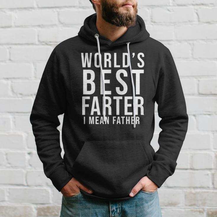 Worlds Best Farter I Mean Father Funny Fathers Day Husband Fathers Day Gif Hoodie Gifts for Him