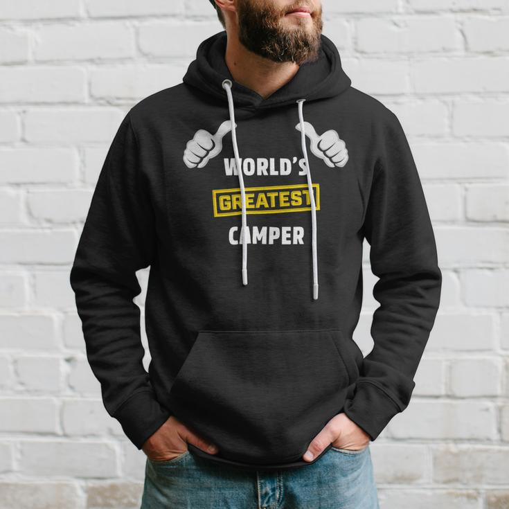 Worlds Greatest Camper Funny Camping Gift CampShirt Hoodie Gifts for Him
