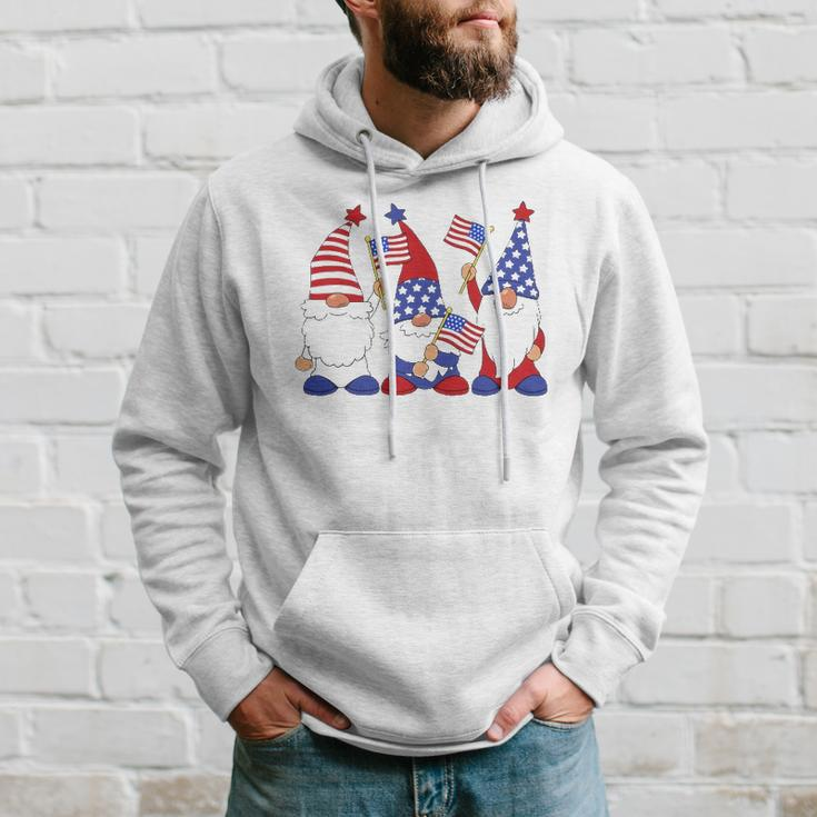 4Th Of July 2022 Patriotic Gnomes Funny American Usa Hoodie Gifts for Him