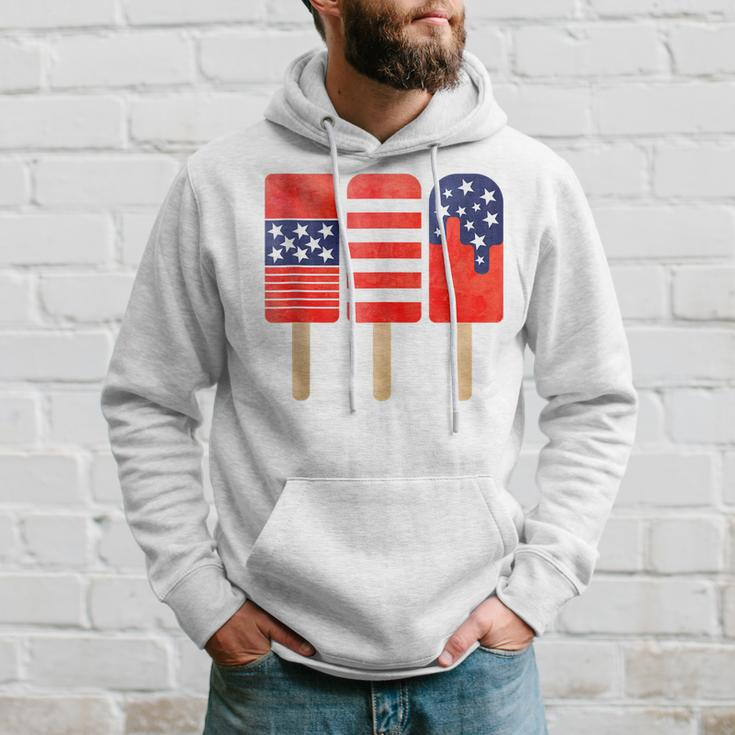 4Th Of July Popsicles Usa Flag Independence Day Patriotic Hoodie Gifts for Him