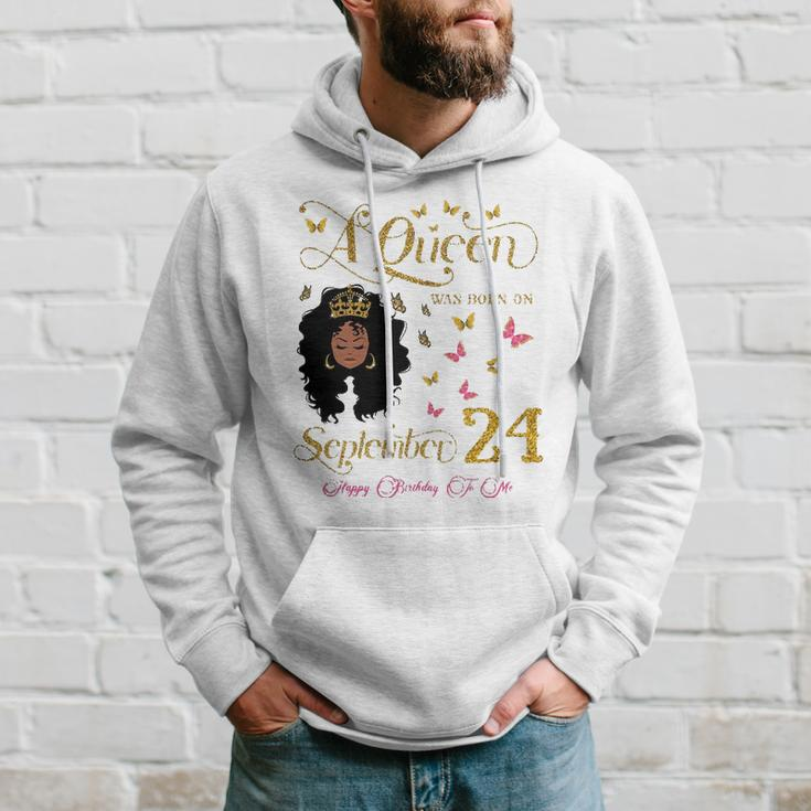 A Queen Was Born On September 24 Happy Birthday To Me Hoodie Gifts for Him