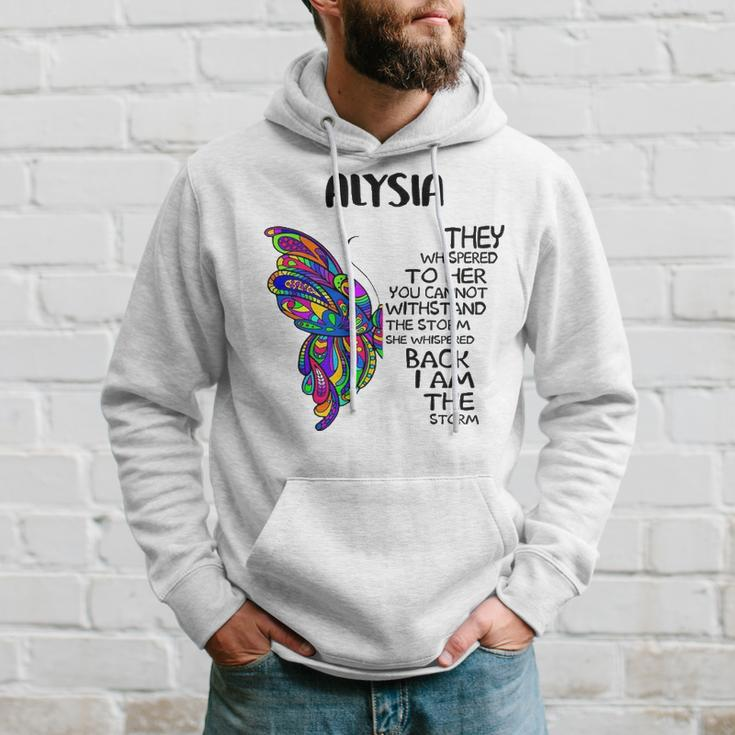 Alysia Name Gift Alysia I Am The Storm Hoodie Gifts for Him