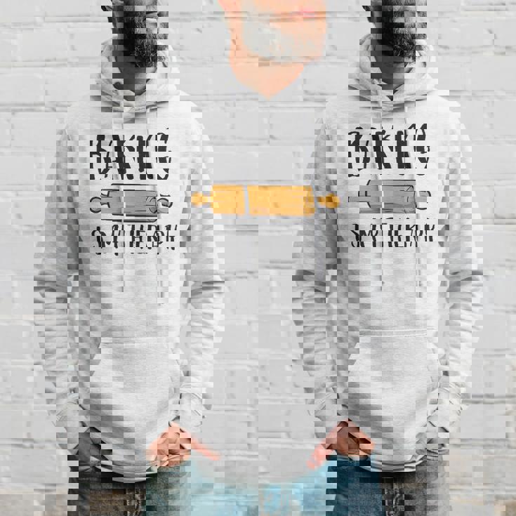 Baking Is My Therapy Funny Cookie Baking Baker Hoodie Gifts for Him Baking Is My Therapy Funny Cookie Baking Baker Hoodie Gifts for Him