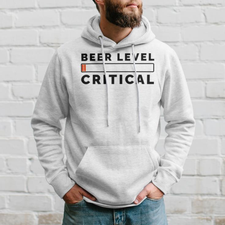 Beer Level Critical Hoodie Gifts for Him