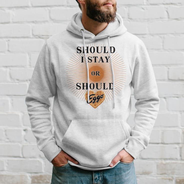 Best Seller Should I Stay Or Should Eggo Merchandise Hoodie Gifts for Him