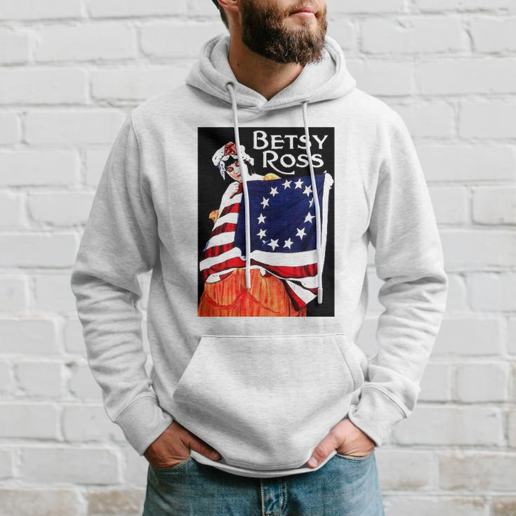 Betsy Ross American Flag 1776 Art 4Th Of July Gift Hoodie Gifts for Him