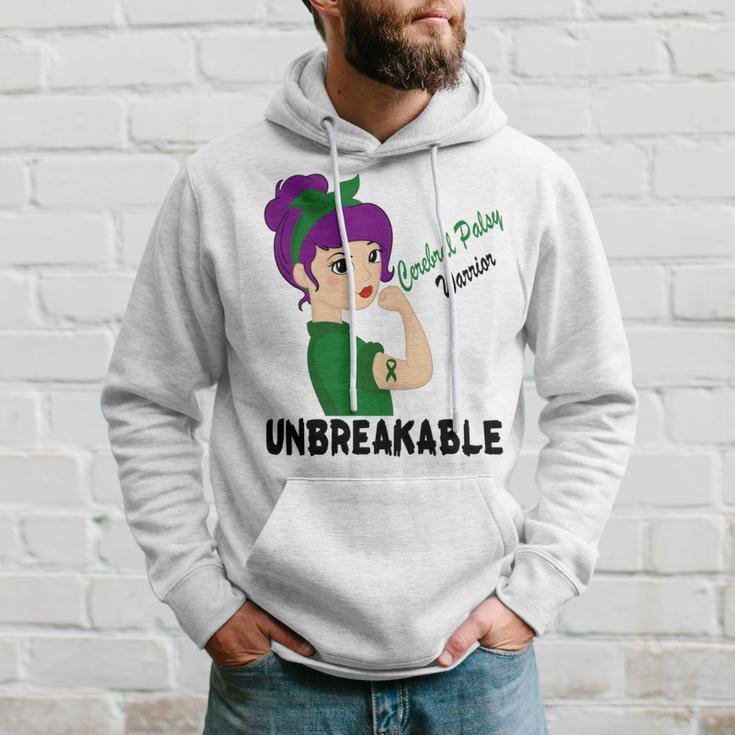 Cerebral Palsy Warrior Strong Women Green Ribbon Cerebral Palsy Cerebral Palsy Awareness Hoodie Gifts for Him