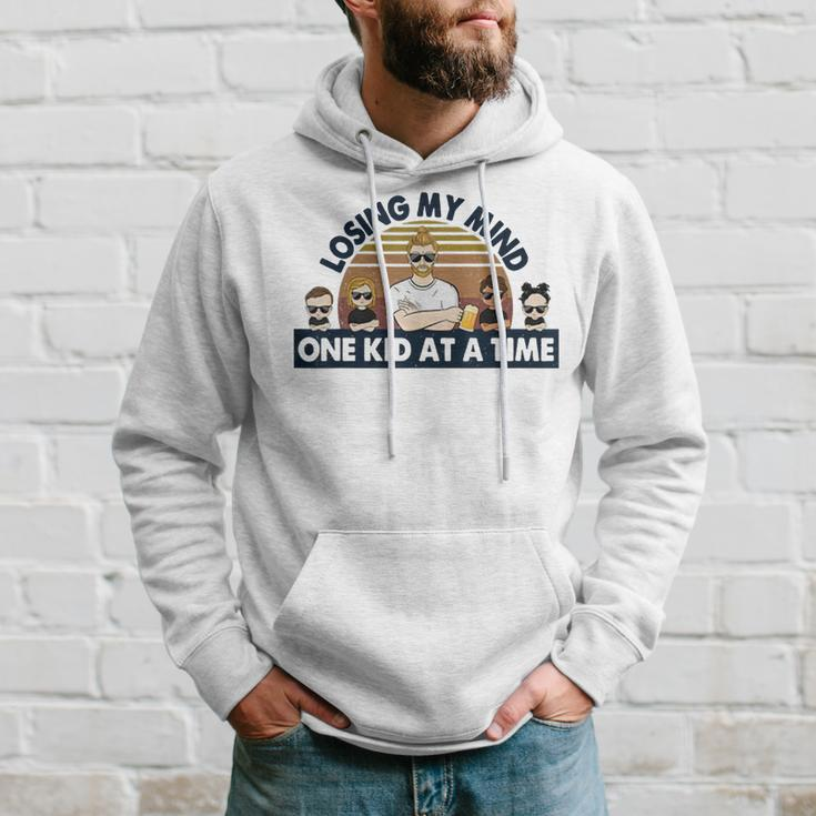 Dad Losing My Mind One Kid At A Time Hoodie Gifts for Him